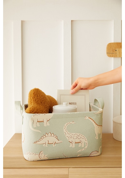 Ocean Home Textile Çocuk Odası Dinozor Sepet 30 x 21 x 18 cm