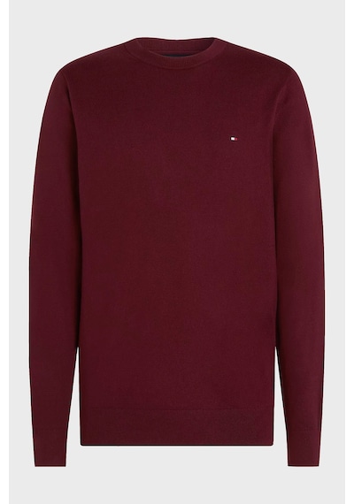 Tommy Hilfiger Pamuk Ve Kaşmir Karışımlı Regular Fit Bisiklet Yaka Kazak Erkek Kazak Mw0mw28046 Vlp Bordo