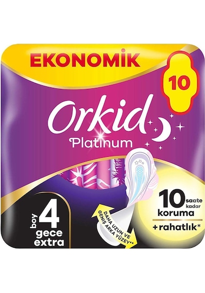 Platinum Gece Ekstra Boy 4 10 Adet Hijyenik Ped
