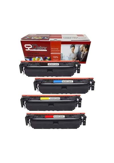 Hp 4203 Mfp4303 230x Çipli Uyumlu Toner 4 Renk Set Yüksek Kapasite W2300x W2301x W2302x W2303x