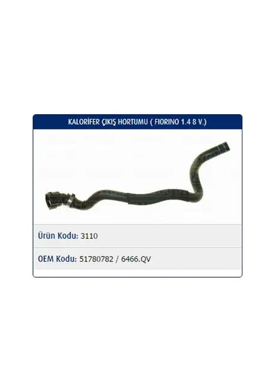 Master M3110 Kalorifer Hortumu 51780782