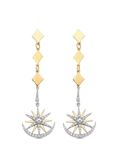 0,48 Karat Pırlantalı Küpe