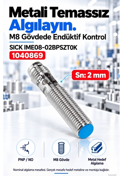 Sıck Ime08-02bpszt0k Endüktif Yaklaşım Sensörü 1040869
