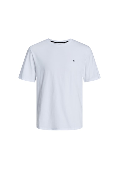 Jack & Jones Erkek Logo Nakis Islemeli Tisört - Paulos - 12245087 WHITE
