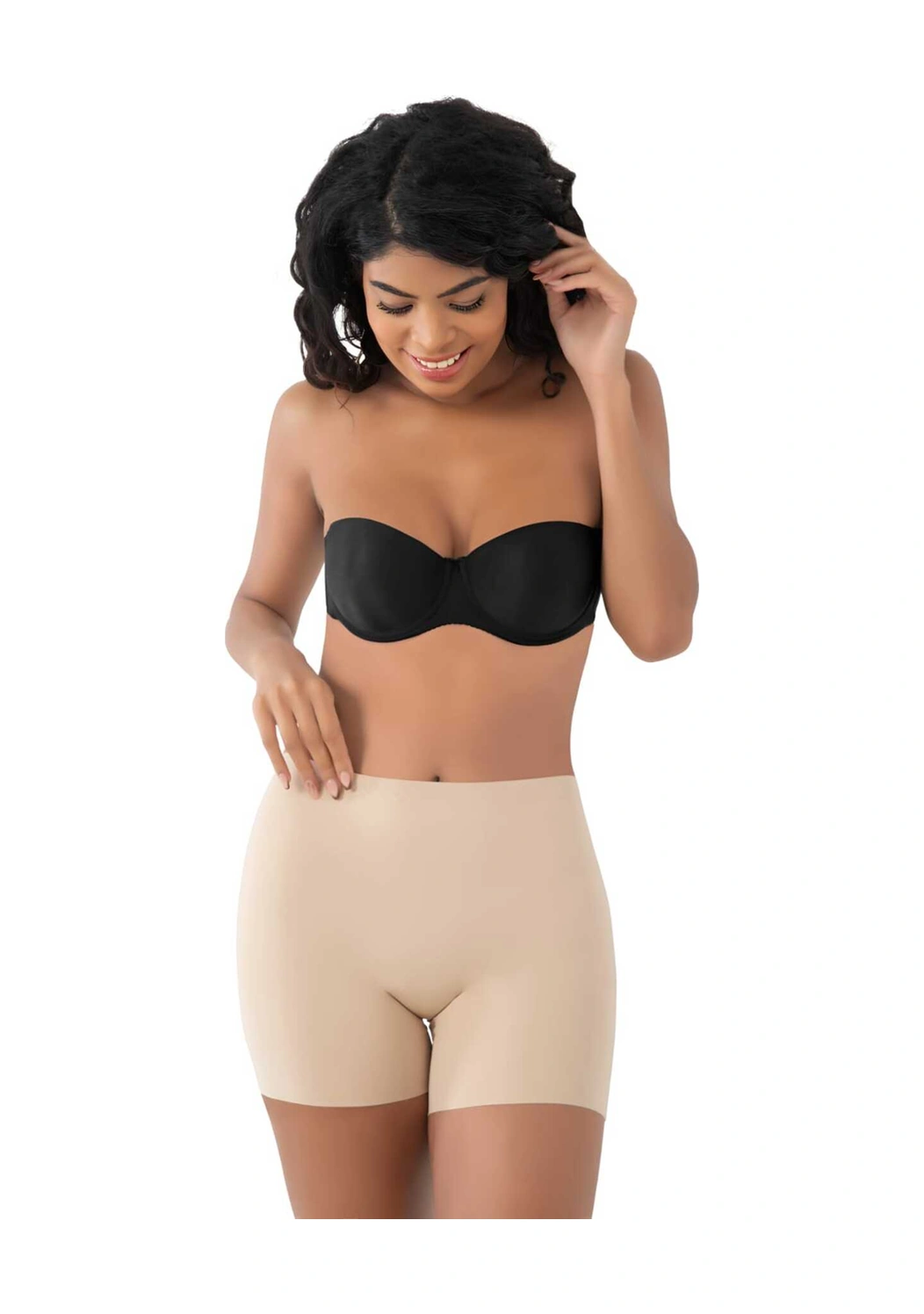 Tezzgelsin Kadın Lazer Kesim Ve Toparlayıcı Yüksek Bel Boxer Korse 3'lü Set Ten Rengi