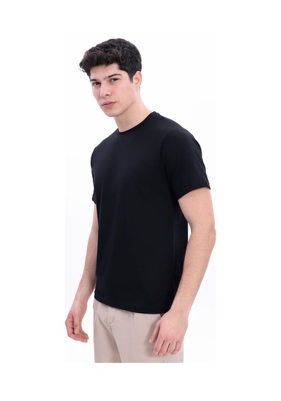 Blayn Jeans Erkek 10'lu Tişört Seti %100 Pamuk Basic Regular Fit Bisiklet Yaka Düz Renk Günlük T-shirt Siyah
