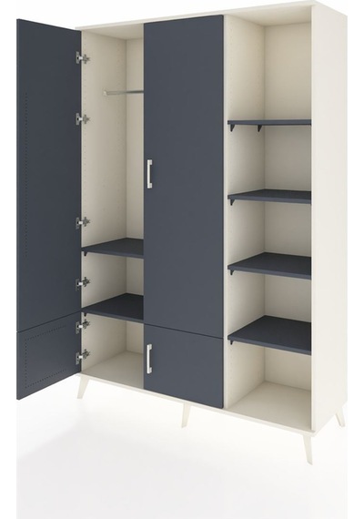 Hyperion Dolap 6 Raflı 4 Kapaklı Tek Askılı 132x44x195 Aytaşı-antrasit/antrasit Antrasıt/antrasıt Hyperion Dolap 6 Raflı 4 Kapaklı Tek Askılı 132x44x195 Aytaşı-antrasit/antrasit Antrasıt/antrasıt