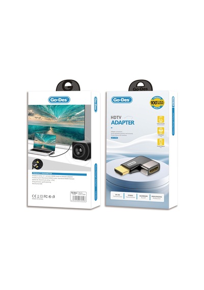 Go-des Gd-ct081 Hdtv Hdmı Adaptör 8k Hd 2.1 Versiyon Görüntü Aktarım Cihazı Siyah