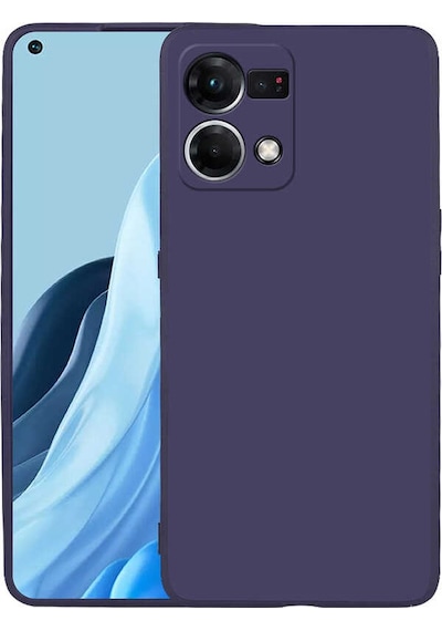 Noktaks - Oppo Uyumlu Oppo Reno 7 4g - Kılıf Mat Soft Premier Silikon Kapak - Mürdüm T22933 Mürdüm