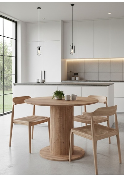 Güneş Model Mdf Ayaklı 90cm Çaplı Yuvarlak Yemek Masası Sandalye Yok Atlantik Çam Güneş Model Mdf Ayaklı 90cm Çaplı Yuvarlak Yemek Masası Sandalye Yok Atlantik Çam