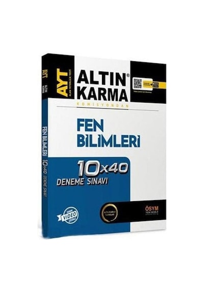 AYT Fen Bilimleri 10x40 Deneme- Altın Karma Yayınları
