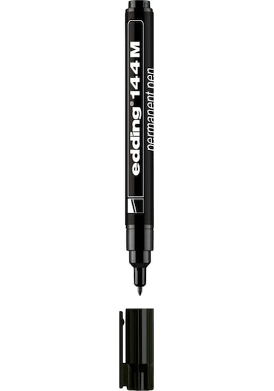 Çok Amaçlı Asetat Kalemi 144 M - Permanent Kalem 1.0mm Siyah 10 Lu Paket Karışık