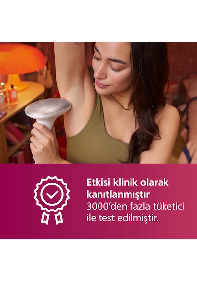 Philips Lumea 7000 Serisi BRI921/00 IPL Tüy Alma, Tüy Kısaltıcı,Vücut ve Yüz için 2 Başlık, Çanta