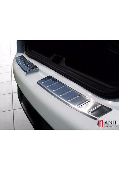 Renault Clio 4 Krom Arka Tampon Üstü Koruma 2012-2018 Arası
