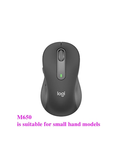 Logitech M650/m650l Kablosuz Bluetooth Fare Sessiz Ofis Dizüstü Fareler M650 Black M221