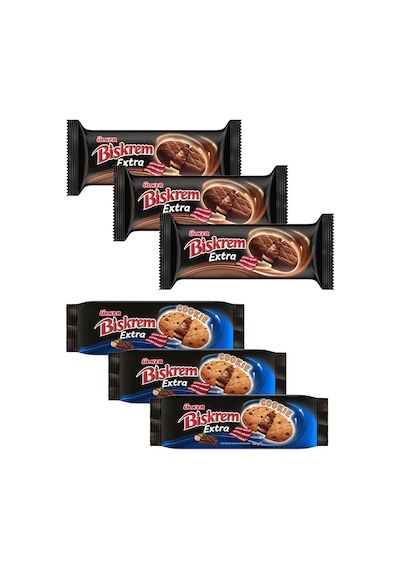 Ülker Biskrem Extra Ve Cookie 184 Gr 6 Lı Karma Paket
