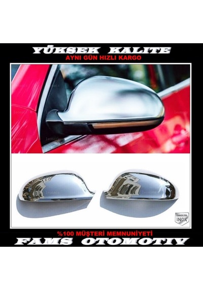 VW EOS Krom Ayna Kapağı 2 Parça. 2006-2009 Arası Paslanmaz Çelik
