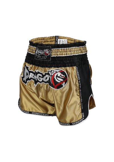 Dragondo Mt3075 Retro Neo Muaythai Şortu Gold Muay Thai Şort Altın Gold