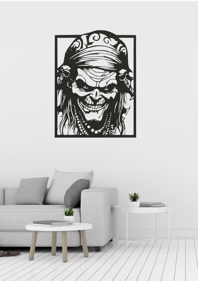 Voodoo People Figürlü Dekoratif Metal Duvar Süsü