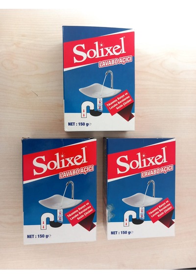 Solixel Lavabo Açıcı 3 x 150 G Solixel Lavabo Açıcı 3 x 150 G