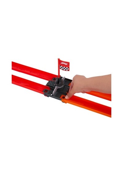Formula 1 Yarış Pist Seti Ve Metal Arabalar Açık Mavi