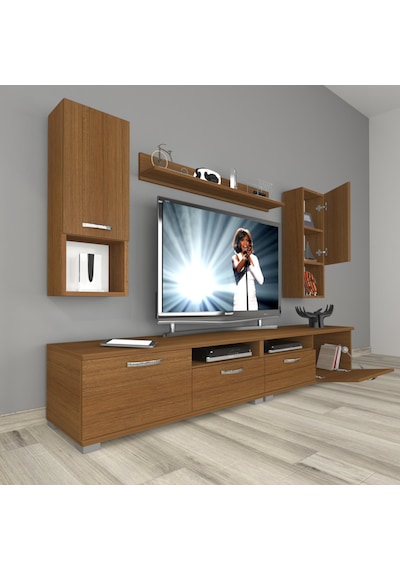 Decoraktiv Eko 5200da Slm Tv Ünitesi Tv Sehpası Ceviz