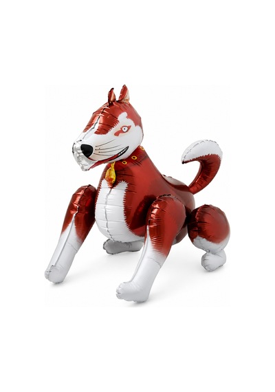 4d Köpek Folyo Balon 68x58 Cm Hayvan Temalı Doğum Günü Parti Süsü Dekorasyon Balonu Çok Renkli