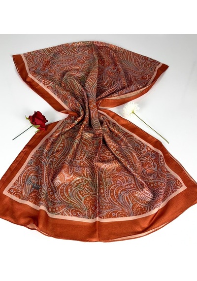İPEKAL Soft Pamuk Şal-75 X 190 -06574 Kiremit