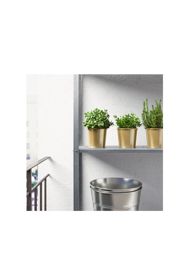 Ikea Daıdaı Çelik Saksı, Pirinç Rengi, 9 Cm -