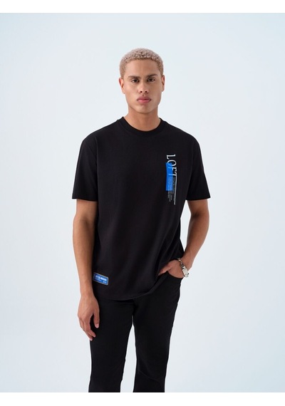 LOFT Loose Fit Erkek Tshirt K.kol Lf2039469 Q1.v1 Siyah