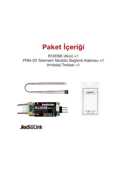 Radiolink R12dse Mini 12 Kanal Uzaktan Kumanda Alıcısı Telemetry Receiver W/ppm+s-bus At9&at9s&at10&at10ıı İle Uyumludur