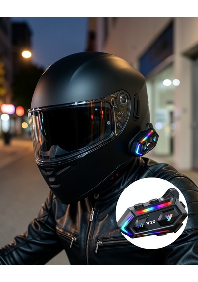 Intercom Ipx6 Su Geçirmez 1000m Bağlantı 1000mah Rgb Işıklı