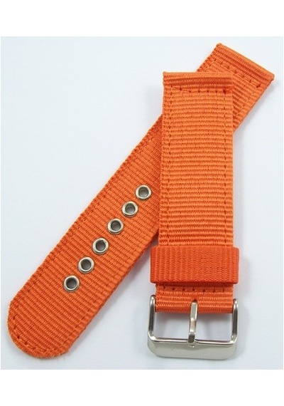 Kumaş Perlon Turuncu 24Mm Spor Saat Kordonu Saat Kayışı Nato