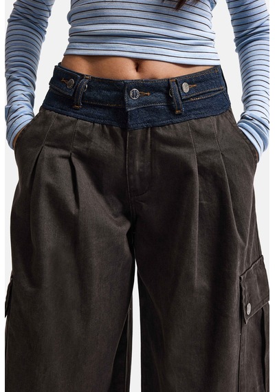 Kadın Acı Kahve Süper Palazzo Kot Kemer Detaylı Kargo Cep Özel Tasarım Denim Jean Acı Kahverengi Kadın Acı Kahve Süper Palazzo Kot Kemer Detaylı Kargo Cep Özel Tasarım Denim Jean Acı Kahverengi