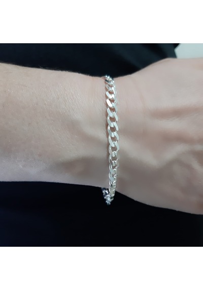 925 Ayar Gümüş Gurmet Model Erkek Bileklik 5.2 Mm 925 Ayar Gümüş Gurmet Model Erkek Bileklik 5.2 Mm