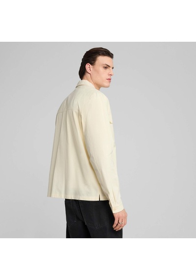 Puma Mmq Rıpstop Erkek Geniş Kesim Gömlek 629348 61 Beyaz
