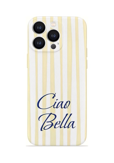 Apple iPhone Uyumlu 14 Pro Max Vorian İnce Kamera Korumalı Mika Kılıf Ciao Bella Lemon Ciao Bella Lemon Mika