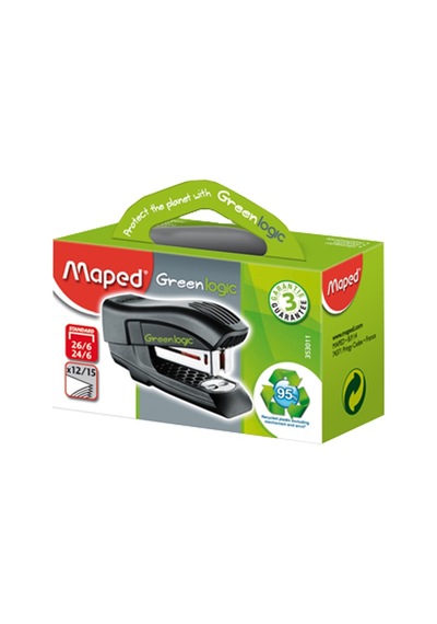 Maped Zımba Makinası Yeşillogıc Mini 24/6 Siyah