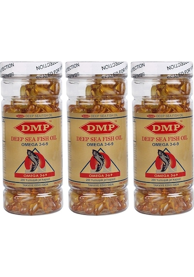 Dmp Omega 3-6-9 Balık Yağı 1000 Mg 3X200 Softgel