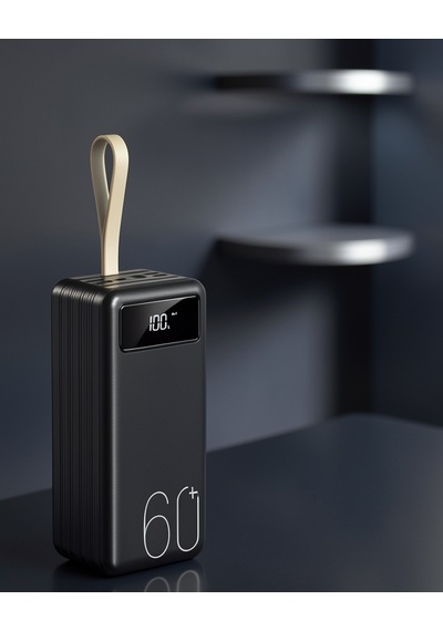 Powerbank 60.000 Mah 4 Çıkışlı Dijital Göstergeli Uucz60000powerbank1 Çok Renkli