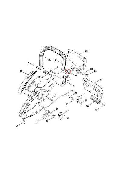 Stihl  9048-216-1010  Tutma  Kol  Vidası  M5X18  -  Stihl  Ms720