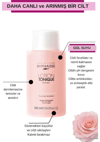 Byphasse Gül Özlü Canlandırıcı Tonik 500 ML