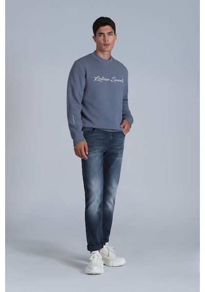 Lufian Erkek Jasper Smart Slim Fit Jean Pantolon 112200218 Mavi Mavi