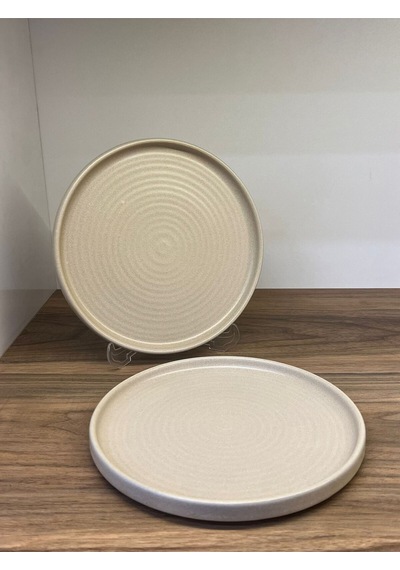 2'li Mirage Ripple Düz Tabak 21 Cm Ervis-sunum-kahvaltı-peynir-şarküteri Çok Amaçlı Gourmet Tabak Çok Renkli
