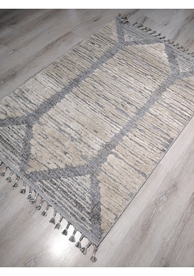 Eko Halı Sydney Sdy01 White Grey Modern Dokulu Halı 120X180 Cm