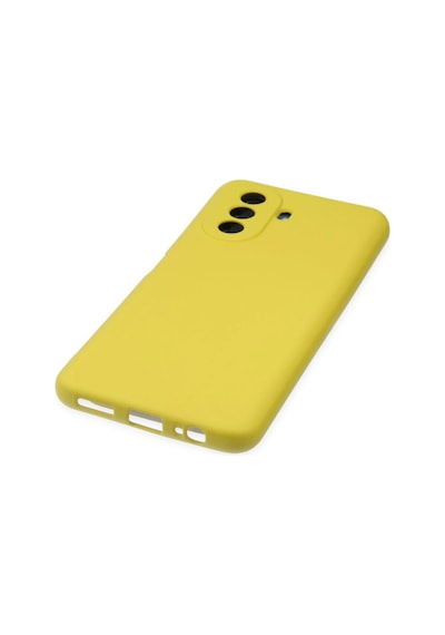Uray Store Huawei Nova Y70 Kılıf Nano İçi Kadife Silikon - Sarı