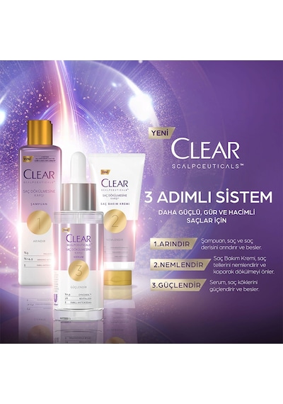 Clear Scalpceuticals Şampuan 2 x 300 ML + Serum 45 ML