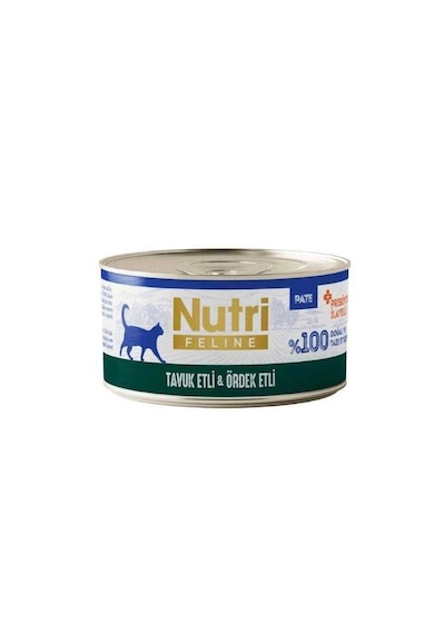 Nutri Feline Tavuk Etli Ve Ördekli Tahılsız Yetişkin Kedi Konservesi 70 Gr