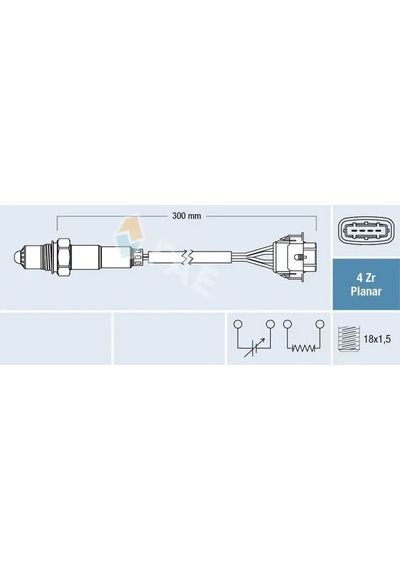Opel Corsa D Oksijen Sensoru 1.4 2007-2011 Z14xep Fae 77575