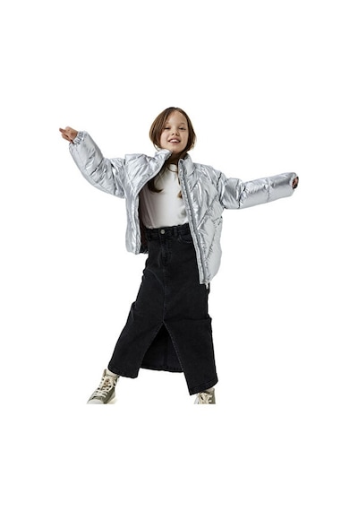 Name It Name İt Kids Nkfmisty Puffer Çocuk Günlük Mont 13233969-sılver Gri Gri